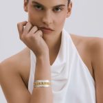 Danae Two-Tone Meander Cuff Bracelet
