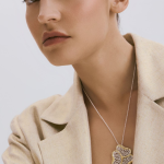 Dahlia - Floral Sterling Silver Pendant