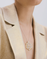Dahlia - Floral Sterling Silver Pendant - Image 3