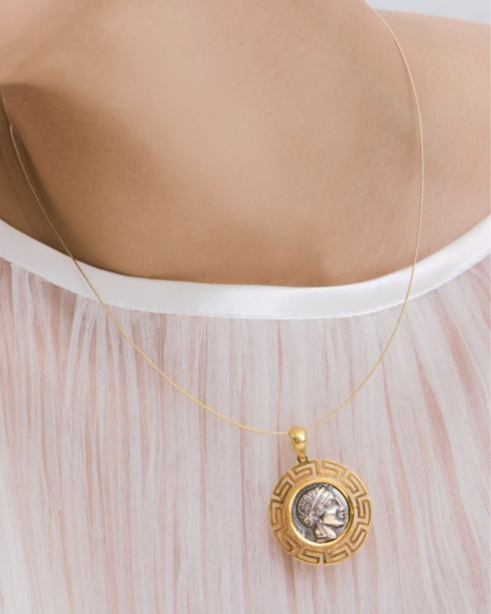 Demeter - Sterling Silver Medallion Pendant - Image 4