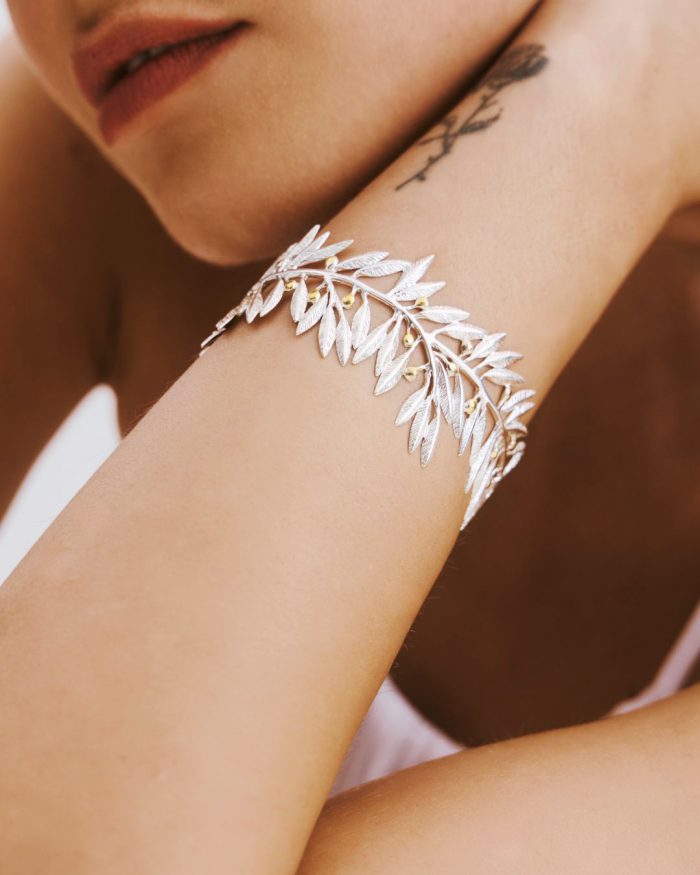 Elia - Olive Branch Bracelet - Image 4