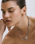 Kombos - Sterling Silver Knot Necklace