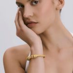 Leontis Gold-Plated Lion Head Bracelet