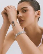 Meandros Sterling Silver Cuff Bracelet