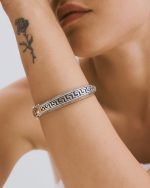 Meandros Sterling Silver Cuff Bracelet - Image 3