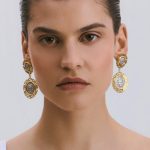 Medusa - Sterling Silver Medallion Drop Earrings
