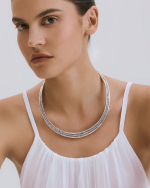 Sfirilato - Hammered Sterling Silver Necklace