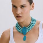 Oceania - Turquoise Beaded Statement Necklace