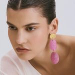 Fuchsia - Sculptural Drop Earrings