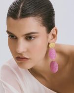 Fuchsia - Sculptural Drop Earrings