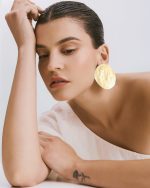 Fegari - Gold-Tone Sculptural Disc Earrings