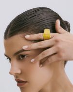 Aurora - Yellow Geometric Ring